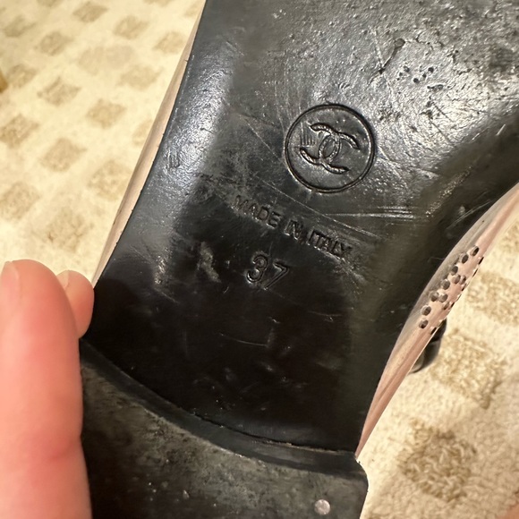 Chanel CC Captoe Classic Ballet Flat PVC Transparent 37 - Picture 4 of 16